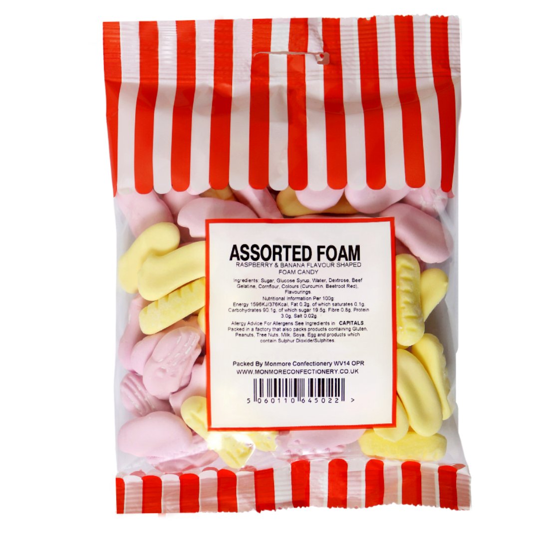 Pre-Packed Assorted Foam Mix 100g - 24 Count
