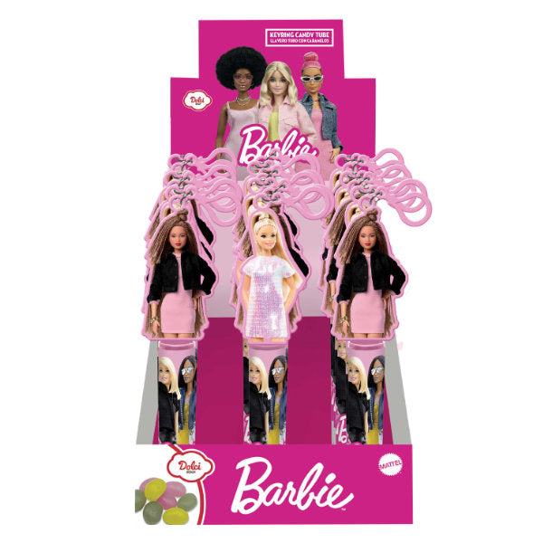 Barbie Keyring Jelly Bean Tubes 8g - 18 Count
