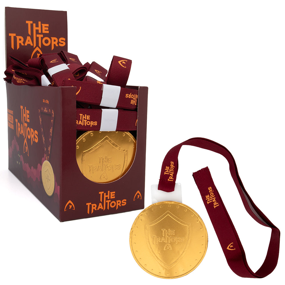 The Traitors Milk Chocolate Shield Medallion 26g - 36 Count