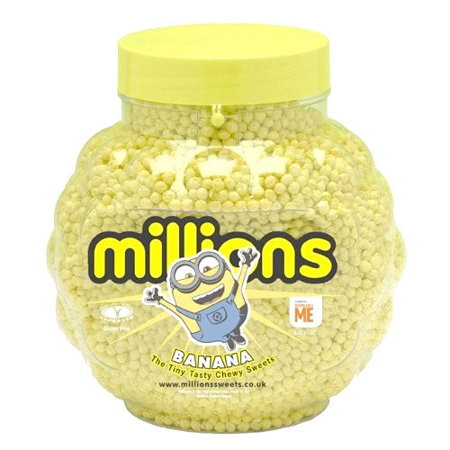 Millions Banana Candy Jars - 2.27kg