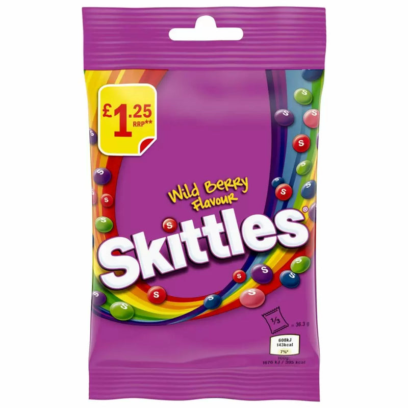 Skittles Wild Berry 109g Bag PMP £1.35 - 14 Count