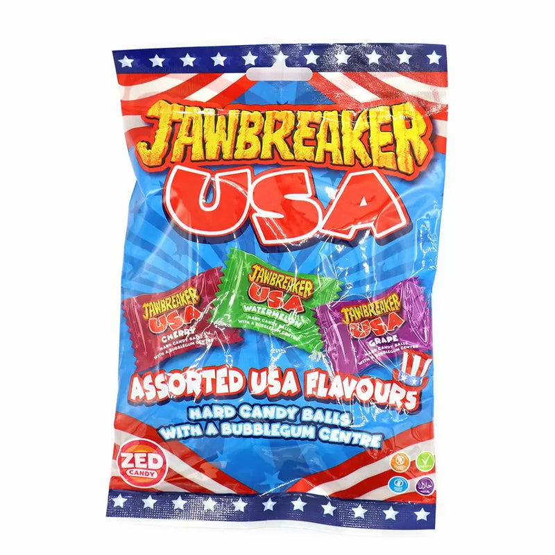Zed Candy American USA Jawbreaker Bag 99g - 12 Count