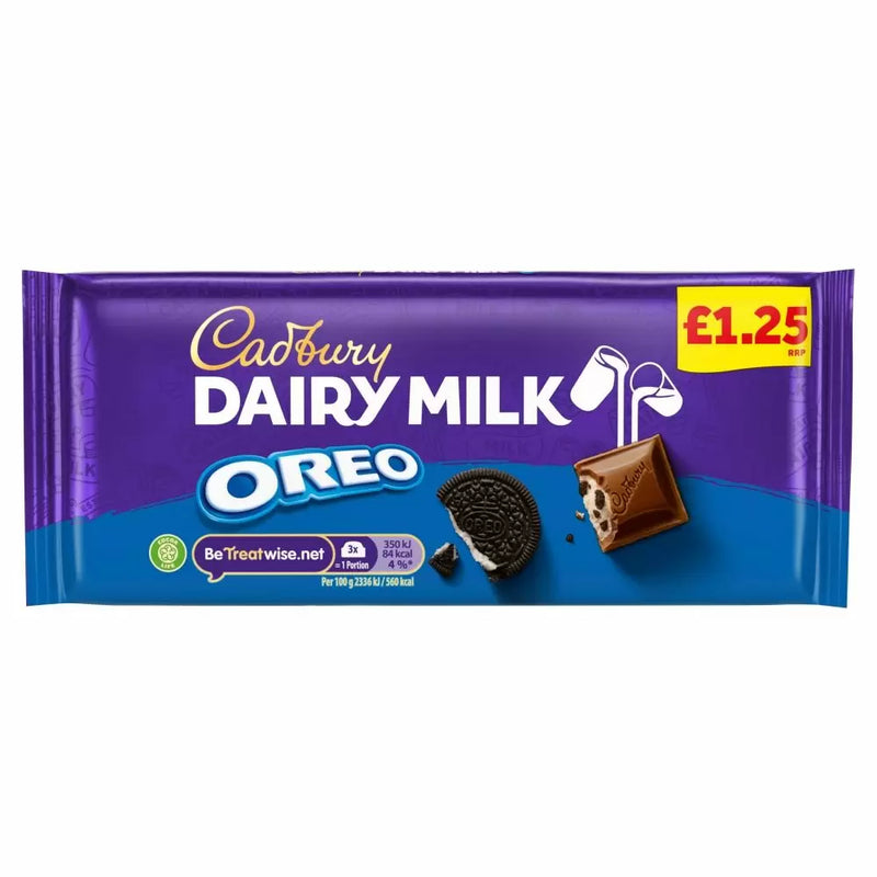 Cadbury Dairy Milk Oreo Chocolate Bar 120g PMP £1.35 - 17 Count
