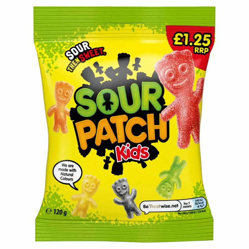 Sour Patch Kids Sweets Bag 130g PMP £1.25 - 10 Count
