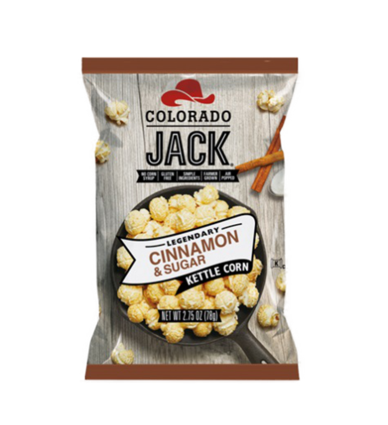 Colorado Jack Cinnamon & Sugar USA Popcorn 2.75oz - 6 Count