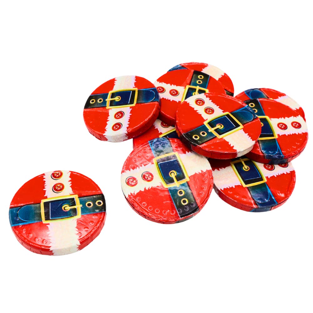 Milk Chocolate Santa's Belt Coins Bag - 1kg