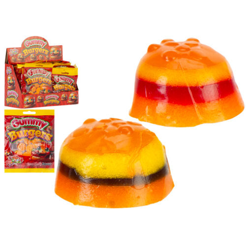 PMS Candy 3D Gummy Burgers 60g Bags - 24 Count