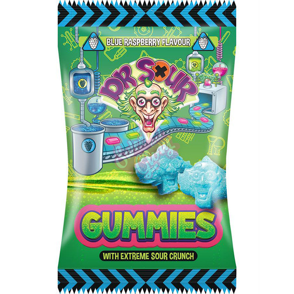 Dr Sour Gummies Blue Raspberry 200g - 12 Count