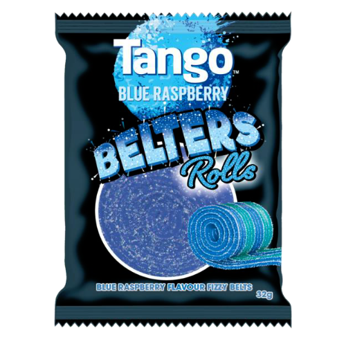 Tango Belters Blue Raspberry Rolls 35g - 24 Count
