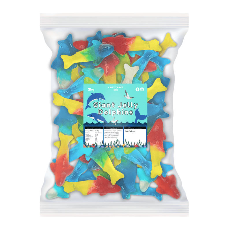 Candycrave Giant Jelly Dolphins - 2kg