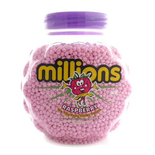 Millions Raspberry Candy Jars - 2.27kg