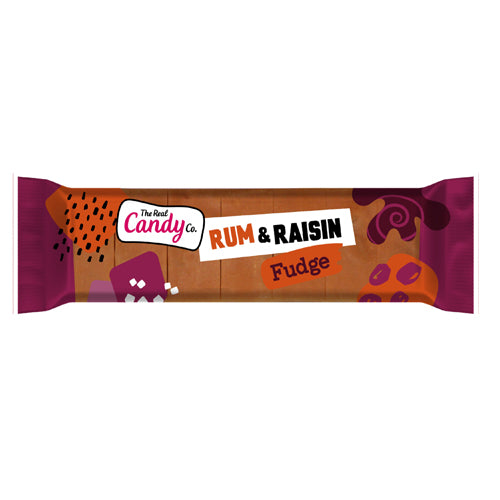 Real Candy Co Rum & Raisin Fudge - 12 Count
