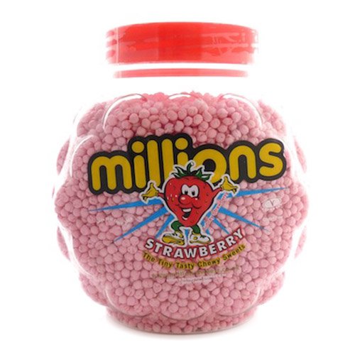 Millions Strawberry Candy Jars - 2.27kg