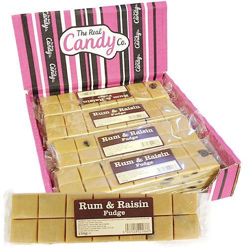Real Candy Co Rum & Raisin Fudge - 12 Count