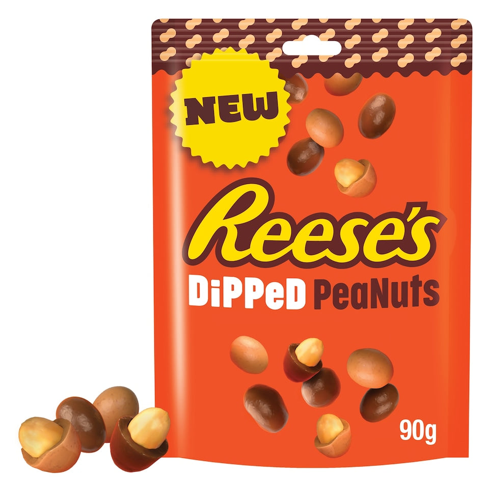 Reese's Dipped Peanuts Pouch 90g - 10 Count *BBD 06/26*