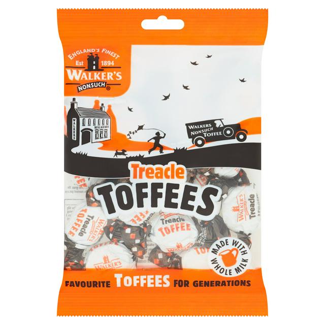 Walkers Treacle Toffees Pre-Packed Bags 150g - 12 Count