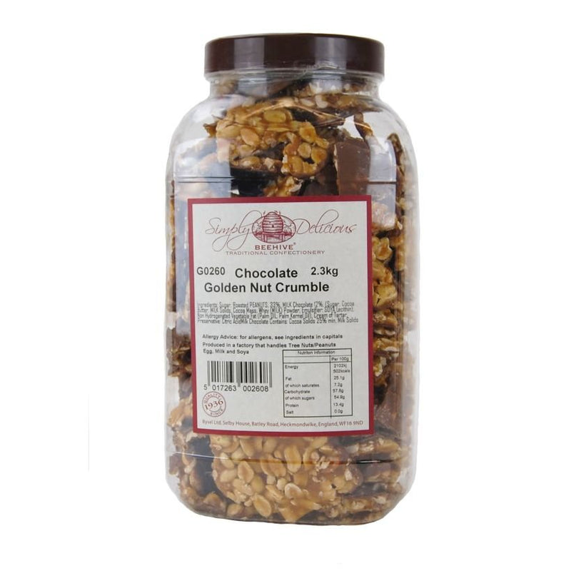 Beehive Milk Chocolate Golden Nut Crumble - 2.3kg