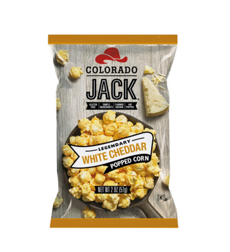 Colorado Jack White Cheddar USA Popcorn 2oz - 6 Count