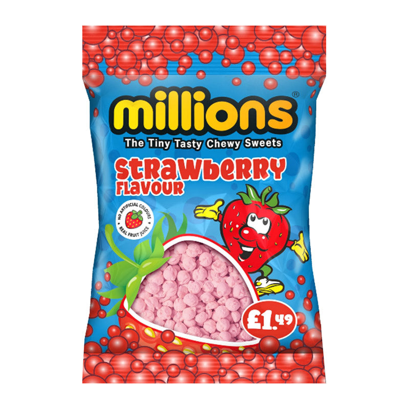 Millions Strawberry Hanging Bags £1.49 PMP - 12 Count