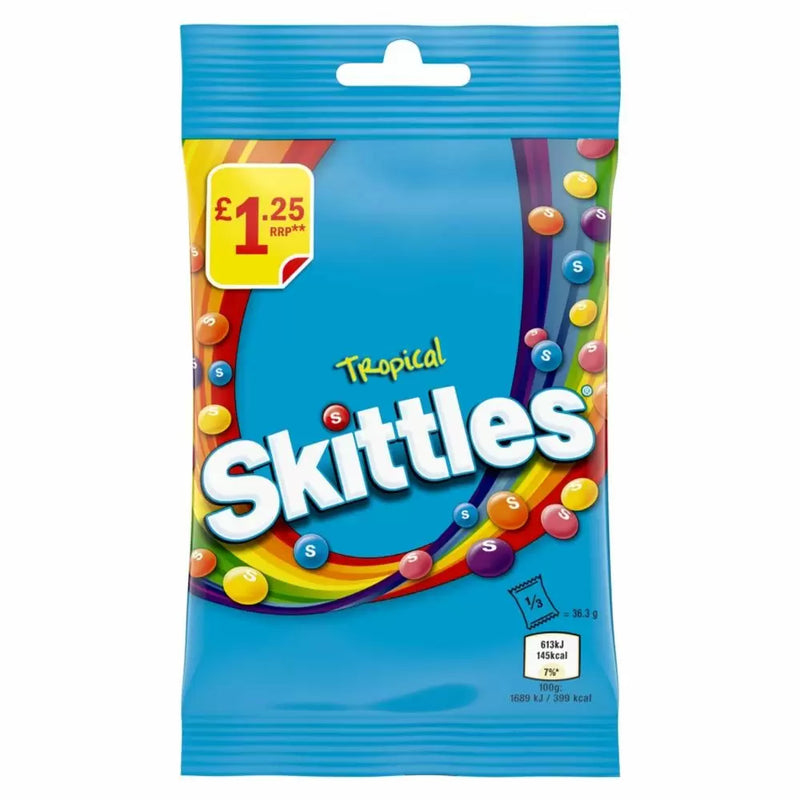 Skittles Tropical 109g Bag PMP £1.35 - 14 Count