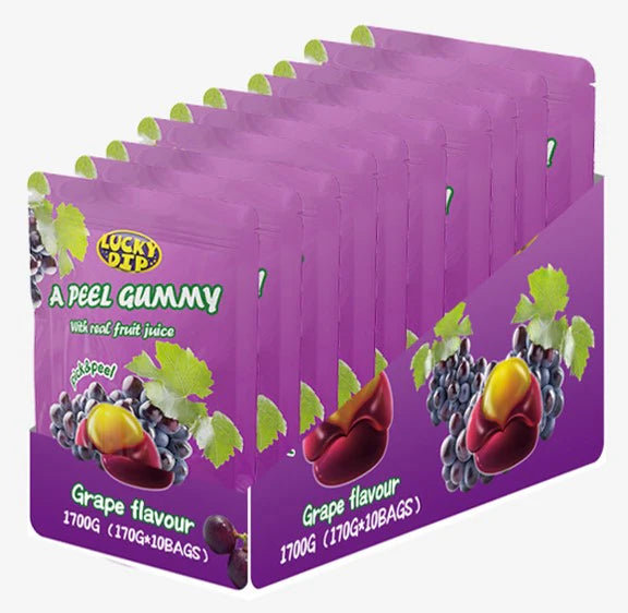 Pick & Peel Grape Fruit Gummies 170g - 10 Count