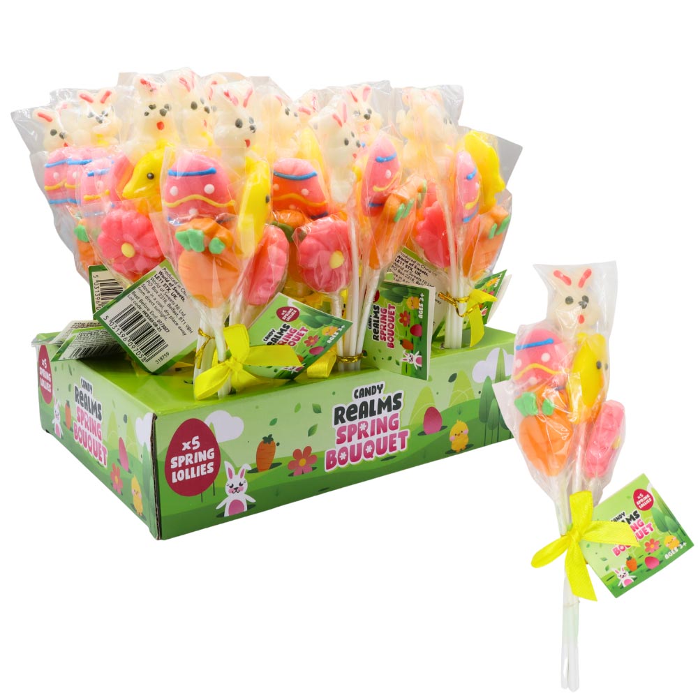 Candy Realms Spring Easter Bouquet 50g - 18 Count