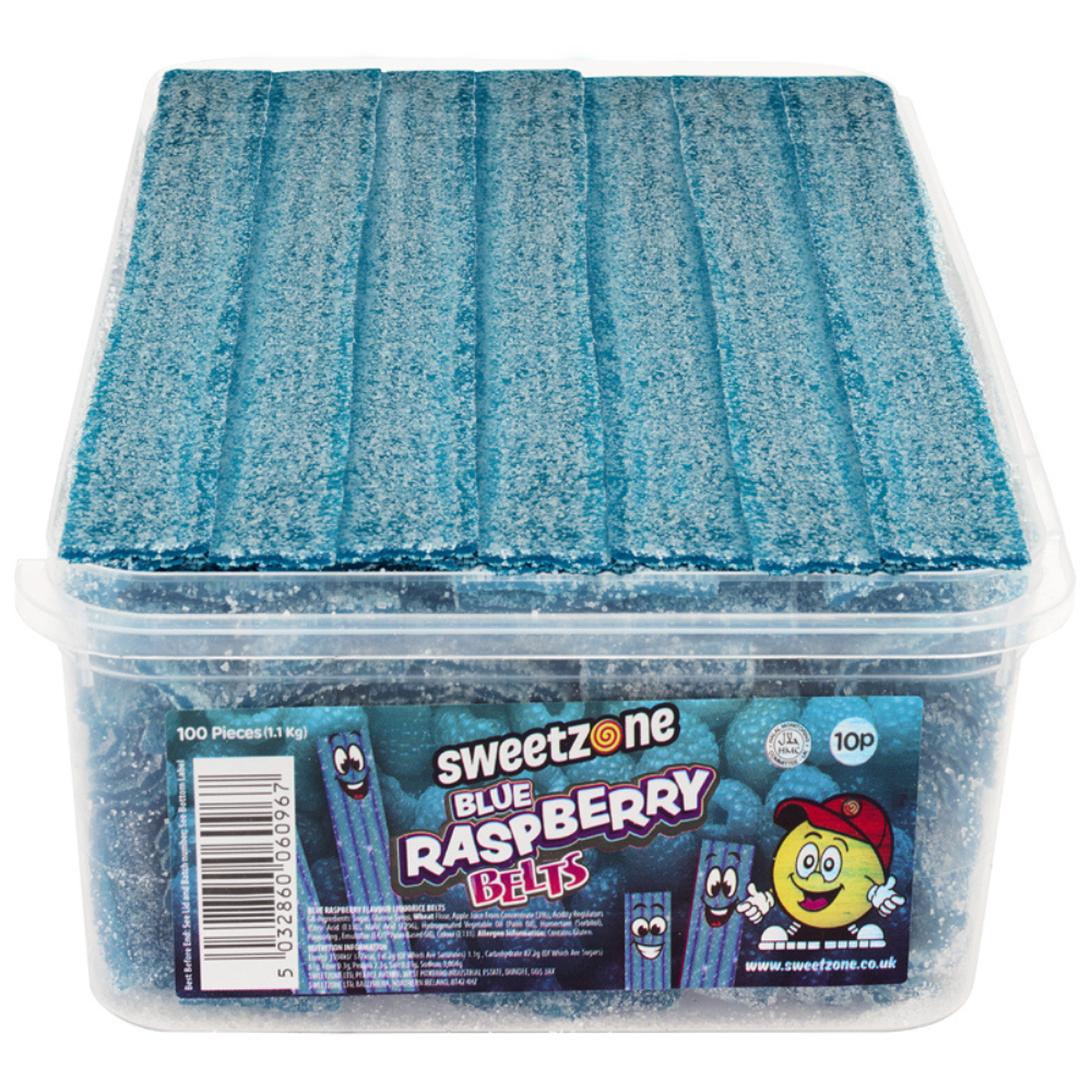 Sweetzone Blue Raspberry Belts - 100 Count