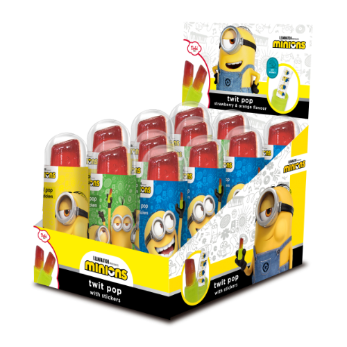 Rose Minions Twister Pops - 12 Count