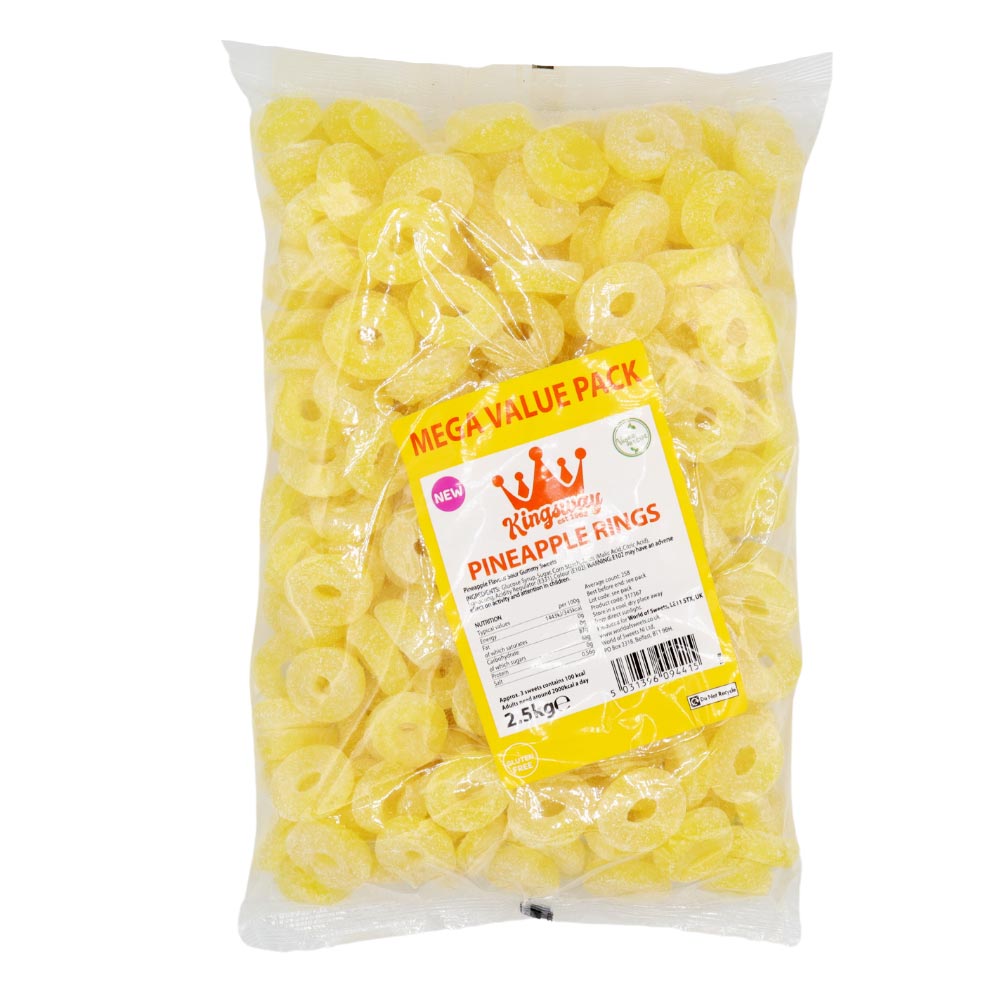 Kingsway Mega Value Vegan Pineapple Rings - 2.5kg