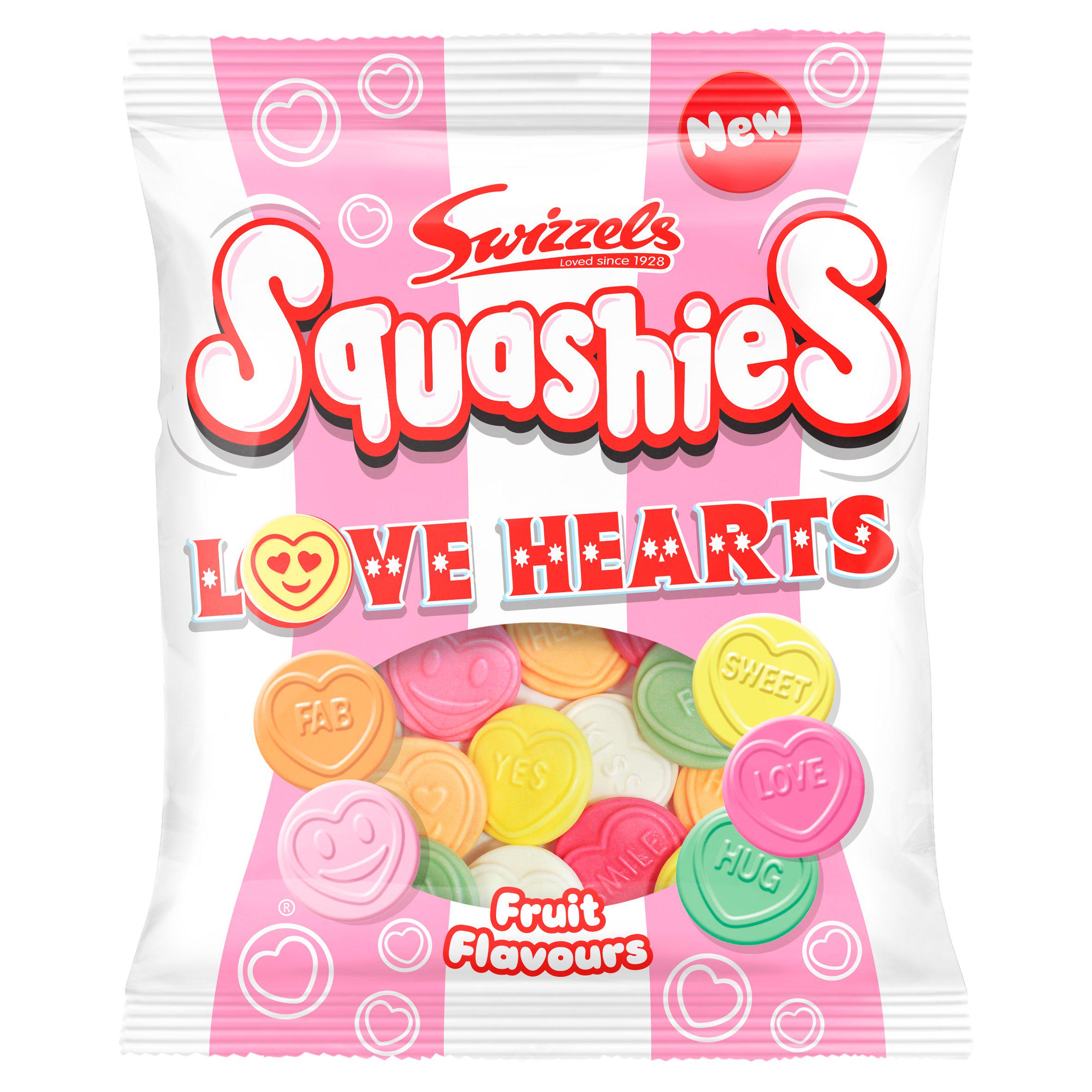 Swizzels Love Hearts Squashies 120g - 12 Count