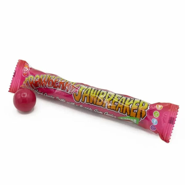 Wholesale Zed Candy Strawberry 6 Ball Jawbreakers - 24 Count