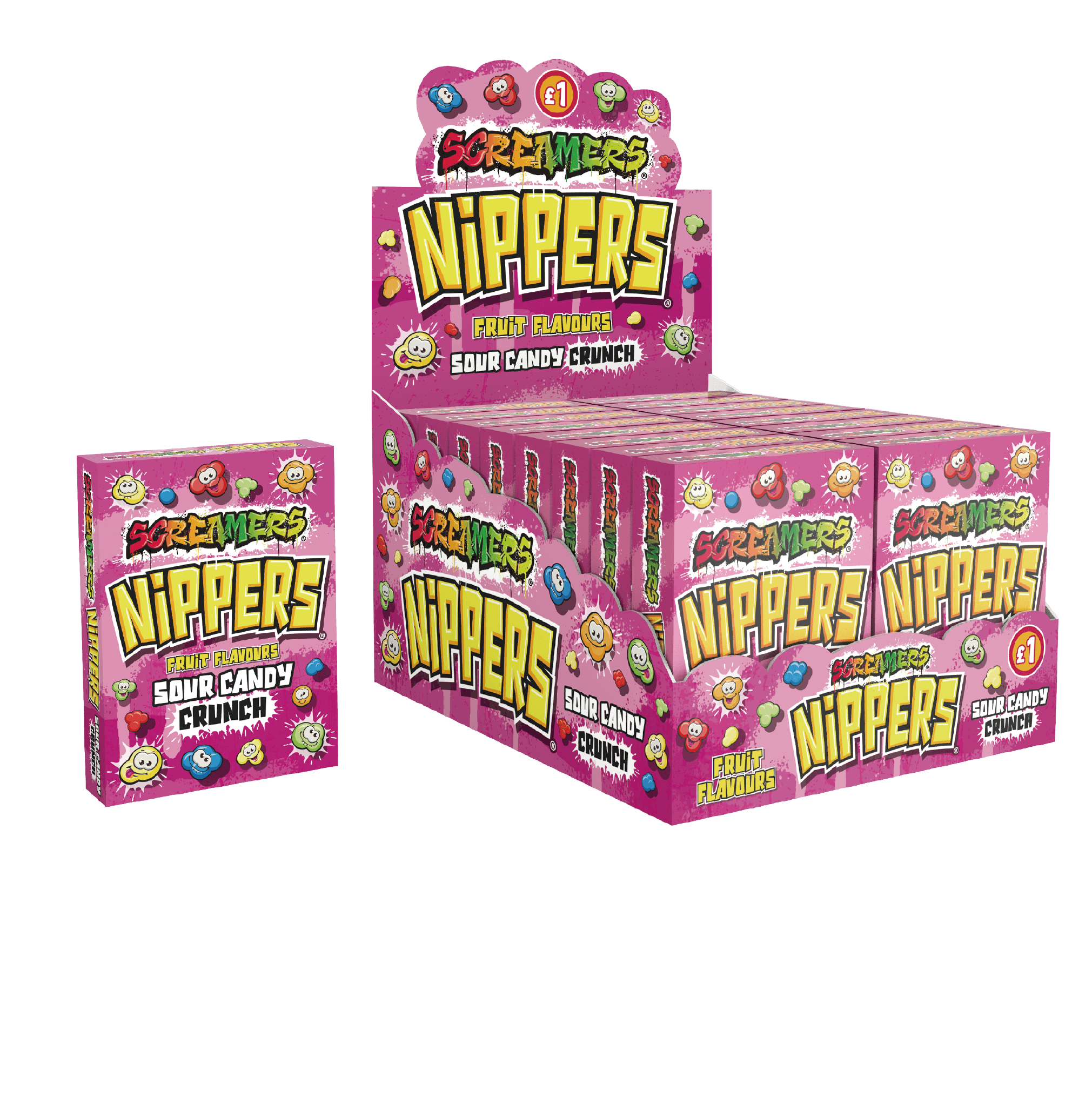 Zed Candy Nippers Mixed Fruits Box 50g - 16 Count