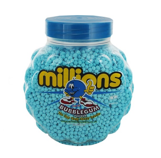 Millions Bubblegum Candy Jars - 2.27kg