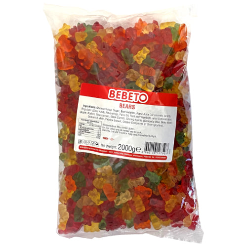 Bebeto Halal Gummy Bears - 2kg