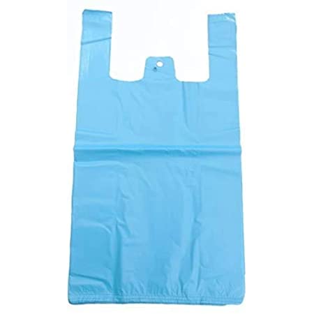 Blue Recycled Vest Carriers - 100 Count