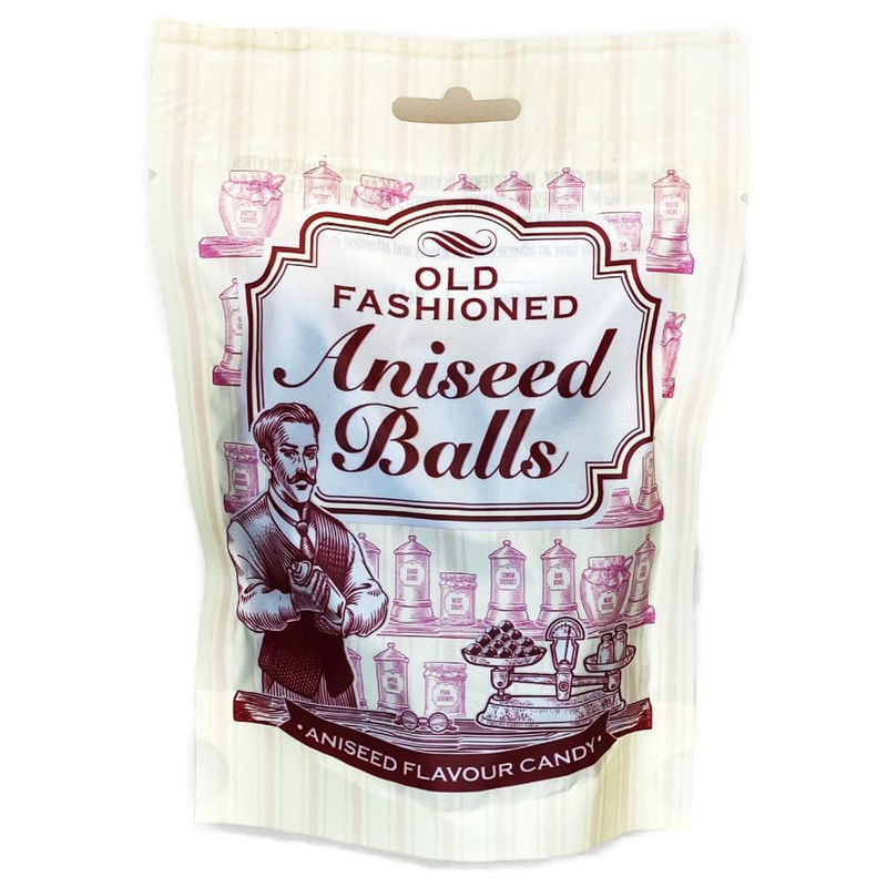 Zed Candy Old Fashioned Aniseed Balls 150g Pouch - 12 Count