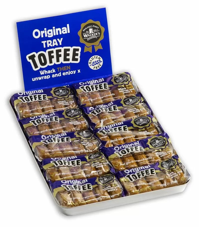 Walkers Original Creamy Toffee Tray - 10 Count