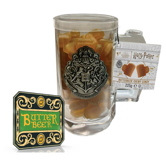 Harry Potter Butterbeer Chewy Candy Glass Mug & Coaster