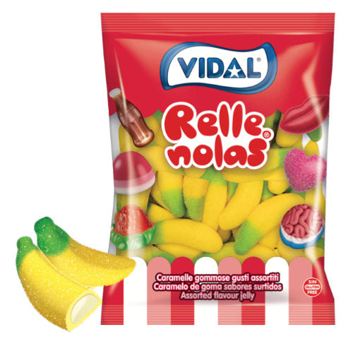 Vidal Jelly Filled Bananas - 1kg