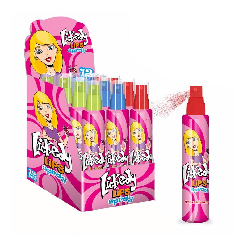 Lickedy Lips Spray Candy - 12 Count