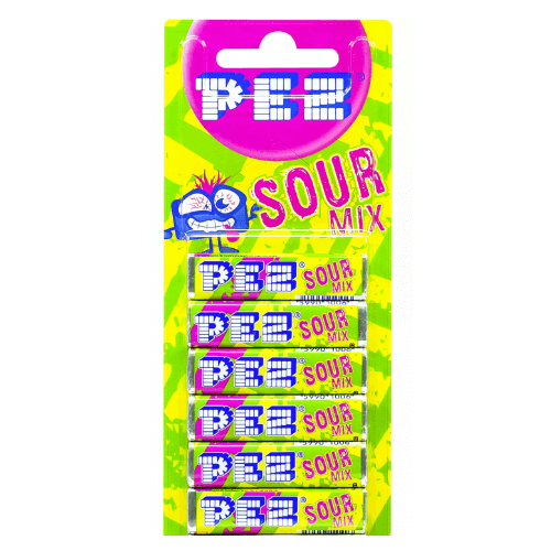 Pez 6 Pack Sour Refills - 18 Count
