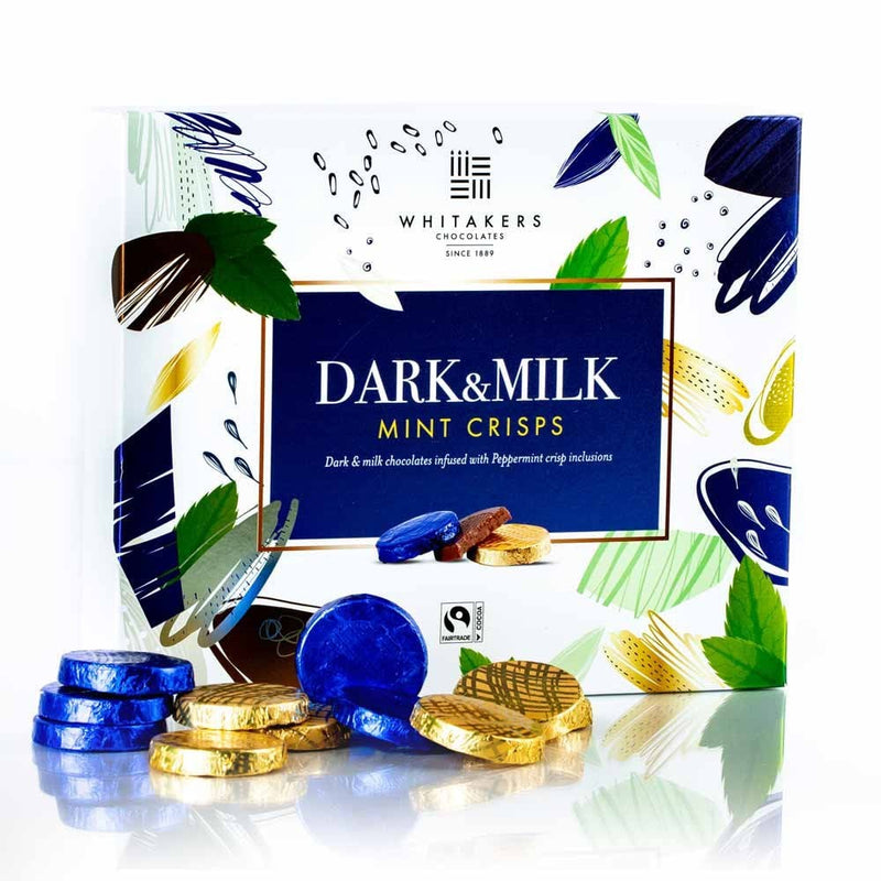 Whitakers Milk & Dark Mint Crisps - 8 Count