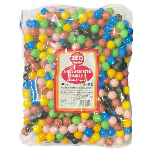 Zed Candy Shiny Assorted Gumballs - 3kg