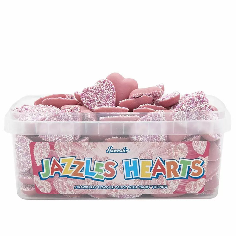 Hannahs Strawberry Pink Jazzles Hearts - 120 Count