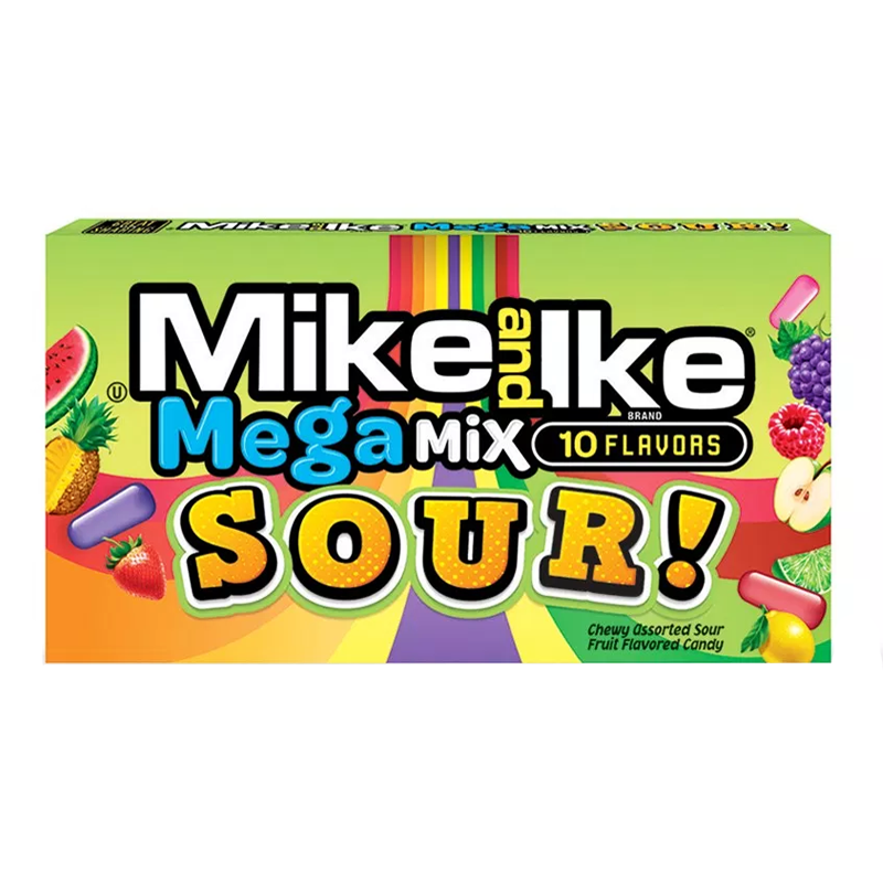 Mike & Ike Mega Mix Sour - 12 Count