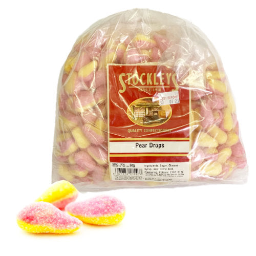 Stockleys Unwrapped Pear Drops - 3kg