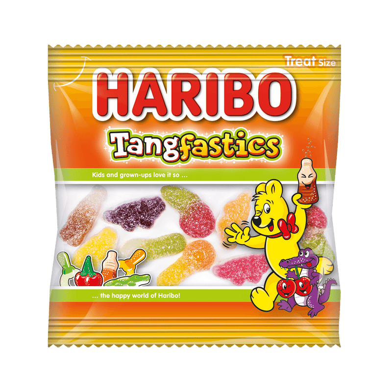 Haribo Tangfastics Mini Pre-Packed Bags - 100 Count