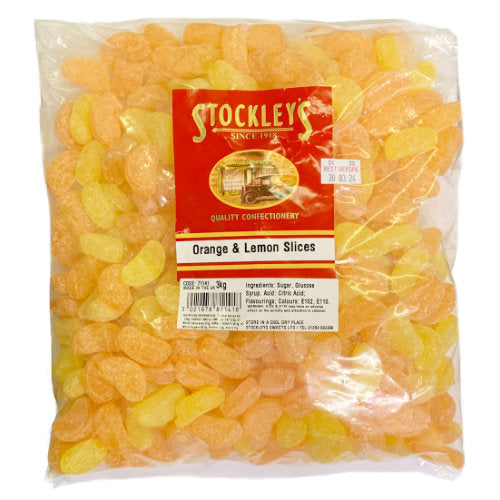 Stockleys Unwrapped Orange & Lemon Slices - 3kg