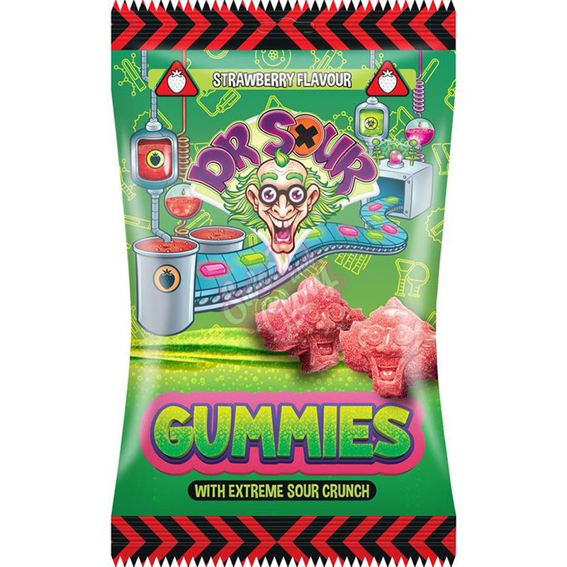 Dr Sour Gummies Strawberry 200g - 12 Count
