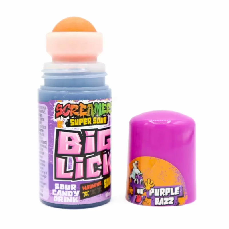 Zed Candy Screamers Purple Razz Big Lick 60ml - 12 Count
